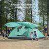 Ciays Camping Tent 6 Person Waterproof Family Tent with Removable Rainfly and Carry Bag Lightweight Tent with Stakes for Camping Traveling Backpacking Hiking Outdoors, New Teal view 4