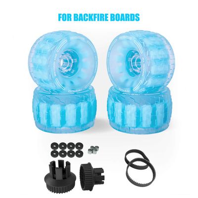 IWONDER Cloud Wheel Discovery 105mm for Backfire Zealot/Backfire Zealot S Boards Patented Damping Foam Core All Terrain Off Road Skateboard Wheels and Pulley Conversion Kit
