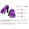 woom TENS Bike Gloves, Childs & Youth Bicycle Full Finger Protection with Grip for Road Cycling & Mountain Biking (Boys & Girls) - Purple - 6 view 2