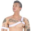 UIWFJEH Men's Thong Underwear Sissy Low-Rise Sexy Jockstrap Harness Set Clubwear Lingerie,White 3,L view 3