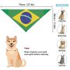 Brazil Flag Dog Bandana Pet Bib Dog Scarf Pet Holiday Supplies view 2