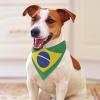 Brazil Flag Dog Bandana Pet Bib Dog Scarf Pet Holiday Supplies view 3