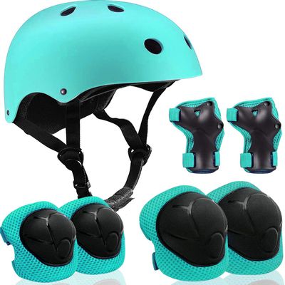 Adjustable Helmet for Ages 5-16 Kids Toddler Boys Girls Youth,Protective Gear with Elbow Knee Wrist Pads for Multi-Sports Skateboarding Bike Riding Scooter Inline skatings Longboard Roller Skate