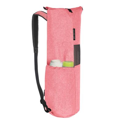 Explore Land Oxford Yoga Mat Bag with Breathable Mesh Window and Large Pocket (Fits 1/4Inch Yoga Mat, Pink)