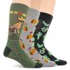Hot Sox Mens Taco Tuesday Crew 3 Pack Socks, Multi-colored, 6.5-12 US view 1