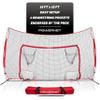 PowerNet Soccer Goal, 16x10 FT Soccer Training Equipment Combo Barrier Net, Pop Up Goal with Four Pocket Targets, Improve Accuracy, Stops Most Missed Shots view 1