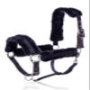 Equinavia Valkyrie Ultra Fleece Breakaway Horse Halter | Padded Fleece Adjustable Safety Halter with Nylon Webbing - Navy/Navy - Warmblood view 1