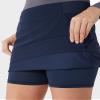 32 Degrees Cool Women's Stretch Woven Skort | Slip-On | Elastic Waistband | Office | Tennis | Golf, Hero Navy, X-Small view 3