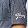 100% Mission Athletic Short Sleeve Tee Heather Charcoal - L view 3