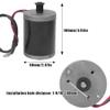 Joyzan Wheel Brush Motor, DC 24V 100W High Speed Aluminum Alloy Pulley Synchronizing Electric Small Brushed Gear Controller Metal Belt Accessory for Mini E Bike Scooter Quad Go Cart ATV Bicycle 6812 view 2