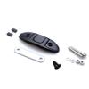 Mxeol Black Folding Boat Cleats Flip Up Cleat Stainless Steel 4-1/2 inch W/Fasteners (Matte Black Coating, 4 Packs) view 2