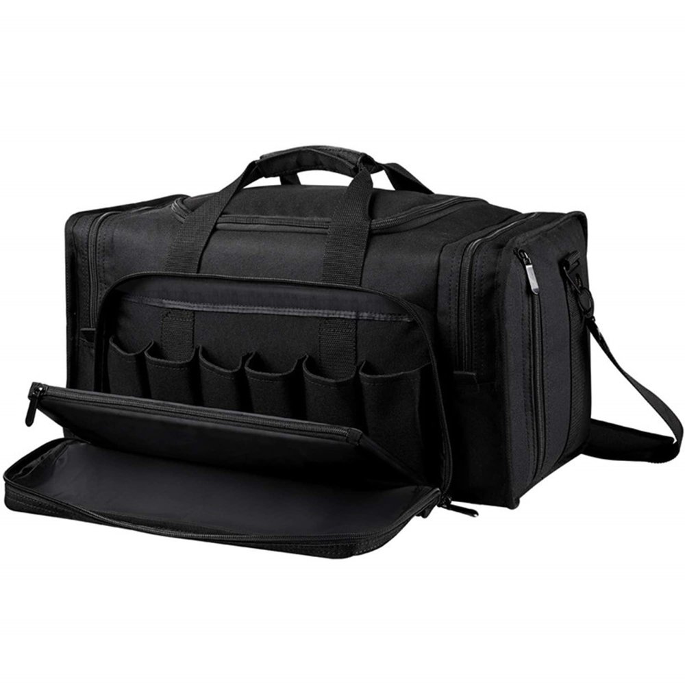 ELQ Tactical Gun Bag Outdoor Range Bag Shooting Duffle Bags with Magazine Slots Multiple Compartments for Handguns and Ammo