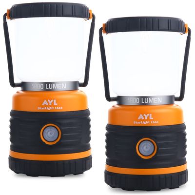 LED Camping Lantern, Battery Powered LED 1800LM, 4 Camping Lights Modes, Perfect Lantern Flashlight for Hurricane, Emergency Light, Storm, Power Outages, Survival Kits, Hiking, Fishing, Home and More