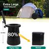 ALEVMOOM Upgrade XXL-19.7" Portable Toilet for Adults Travel Toilet Extra Large with 880lbs Load Capacity Porta Potty for Adults Kids with Lid, Adjustable Height Camping Toilets with Carry Bag view 3