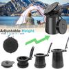 ALEVMOOM Upgrade XXL-19.7" Portable Toilet for Adults Travel Toilet Extra Large with 880lbs Load Capacity Porta Potty for Adults Kids with Lid, Adjustable Height Camping Toilets with Carry Bag view 4