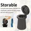 XXL Portable Toilet for Camping,19.7"H Adjustable Folding Toilet with Lid,Carry Bag,Capacity 880lbs,Retractable Portable Potty for Camping,Hiking,Travel,Car,Boat,Tent view 2
