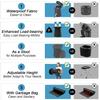 XXL Portable Toilet for Camping,19.7"H Adjustable Folding Toilet with Lid,Carry Bag,Capacity 880lbs,Retractable Portable Potty for Camping,Hiking,Travel,Car,Boat,Tent view 3