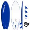 Wavestorm -Foam 5'6" Surfboard/Fish Swallow Tail Surfboard Soft Top for Beginners and All Surfing Levels Youth Complete Set Includes Leash and Multiple Fins view 1