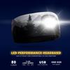 Gone For a Run Running LED Performance Fleece-Lined Reversible Headband | 3 Light Modes | Mountain Call view 3