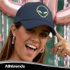 ALLNTRENDS Alien Trucker Hat Embroidered Cool Graphic Adjustable Cap (Neon) view 3