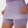 32 Degrees Cool Women's Stretch Woven Skort | Slip-On | Elastic Waistband | Office | Tennis | Golf, Purple Sage, Large view 3