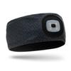 Gone For a Run Running LED Performance Fleece-Lined Reversible Headband | 3 Light Modes | Midnight view 1
