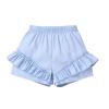 Digood Toddler Girls Boys Casual Shorts Kids Soild Fashion Ruffle Beach Short Pants Summer Elastic Waist Shorts(Blue,2-3 Years) view 1