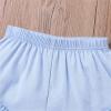 Digood Toddler Girls Boys Casual Shorts Kids Soild Fashion Ruffle Beach Short Pants Summer Elastic Waist Shorts(Blue,2-3 Years) view 4