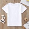 Boys Girls Short Sleeve T Shirt Kids Summer American Flag Tops Independence Day Patriotic Tee Shirts Blouse(White,3-4 Years) view 3