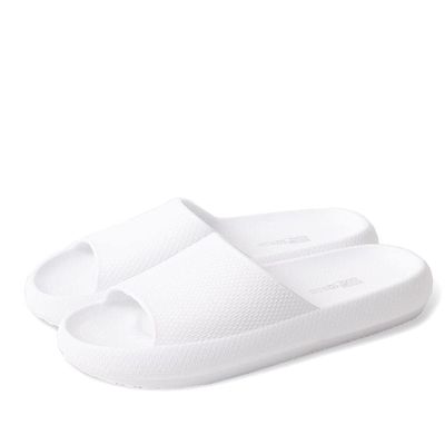 32 Degrees Women's Cloud Slide | Slip-On | Waterproof | Pillow-Like Comfort | Lightweight, White, Large