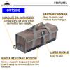 CAMPINGMOON Bottom Waterproof Outdoor Camping Tent Stakes Hammer Multi-Container Storage Box Bag (Canvas, M Size(17.7-inch Length, B-155C)) view 3