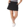 32 Degrees Cool Women's Stretch Woven Skort | Slip-On | Elastic Waistband | Office | Tennis | Golf, Black, Medium view 1