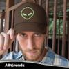 ALLNTRENDS Alien Trucker Hat Embroidered Cool Graphic Adjustable Cap (Brown) view 4