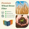 Homienly Stackable Drinking Glasses Set Wheat Straw Shatterproof Cups | Unbreakable Kitchen Cups for Kids & Adults | Reusable, Dishwasher Safe for Party, Outdoor (8 oz, Small) view 4