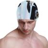 Dallonan Swimming Cap Funny Cow Adult Swim Cap Polyester view 2