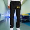 TEEAMORE Custom Emroidered Medical Scrub Cargo Pant Add Your Embroidery Name Text Unisex Adult Scrub Pant Black view 2