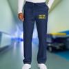 TEEAMORE Custom Emroidered Medical Scrub Cargo Pant Add Your Embroidery Name Text Unisex Adult Scrub Pant Navy view 2