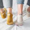 Cotton high-end Women's Boat Socks Animal Embroidery Slippers Socks 6 Colors cat Funny Ankle Socks Casual Invisible Socks view 4