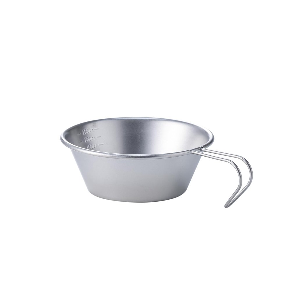 VINTAGE INOX Vintage Sierra Cup, Made in Japan, Outdoor, Camping, Glamping, Veramping, Aging, Unbreakable, Dishwasher Safe, Silver, 8.5 fl oz (250 ml)