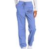 TEEAMORE Custom Emroidered Medical Scrub Cargo Pant Add Your Embroidery Name Text Unisex Adult Scrub Pant Ceil Blue view 3