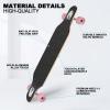 TLHB Longboard Skateboard, 41 Inch Drop Through Longboard Complete 9-Ply Nature Maple Premium Cruiser Long Board for Adults, Teens and Kids - High-Speed Bearings & T-Tool-Pink view 2