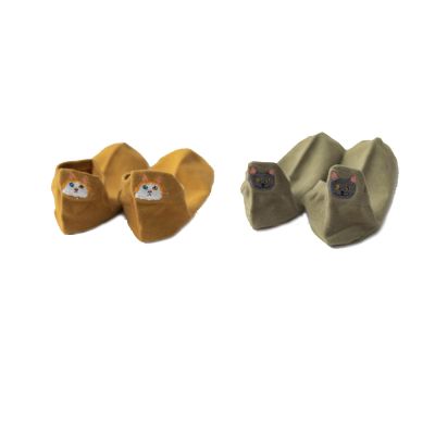 Cotton high-end Women's Boat Socks Animal Embroidery Slippers Socks 6 Colors cat Funny Ankle Socks Casual Invisible Socks