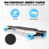 TLHB Longboard Skateboard, 41 Inch Drop Through Longboard Complete 9-Ply Nature Maple Premium Cruiser Long Board for Adults, Teens and Kids - High-Speed Bearings & T-Tool-Night Sky view 3