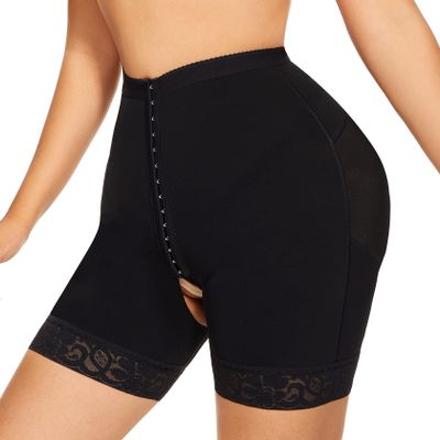 woahee Shapewear Faja Shorts for Women High Compression Tummy Control Waist Shaper Short Black X-Large