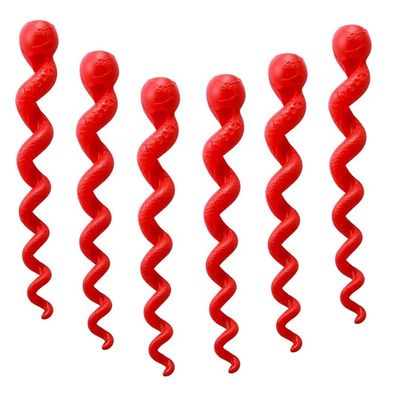 OUNISITE Bicycle Helix Shift Brake Cable Housing Sleeve,Bike Frame Silica Gel Protectors,Winding,not Fall Off,Easy to Install,Elastic,not Deformed,Beautiful,Decorative,for Most Bicycles,6pcs-red