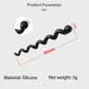 OUNISITE Bicycle Helix Shift Brake Cable Housing Sleeve,Bike Frame Silica Gel Protectors,Winding,not Fall Off,Easy to Install,Elastic,not Deformed,Beautiful,Decorative,for Most Bicycles,6pcs-red view 2