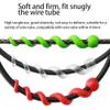 OUNISITE Bicycle Helix Shift Brake Cable Housing Sleeve,Bike Frame Silica Gel Protectors,Winding,not Fall Off,Easy to Install,Elastic,not Deformed,Beautiful,Decorative,for Most Bicycles,6pcs-red view 4