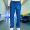 TEEAMORE Custom Emroidered Medical Scrub Cargo Pant Add Your Embroidery Name Text Unisex Adult Scrub Pant Royal view 2