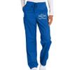 TEEAMORE Custom Emroidered Medical Scrub Cargo Pant Add Your Embroidery Name Text Unisex Adult Scrub Pant Royal view 3