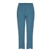 QWENTMTNTY Plus Size Capris Pants for Women Cotton Linen Wide Leg Casual Summer Comfy High Waisted Loose Crop Pants Pockets view 3